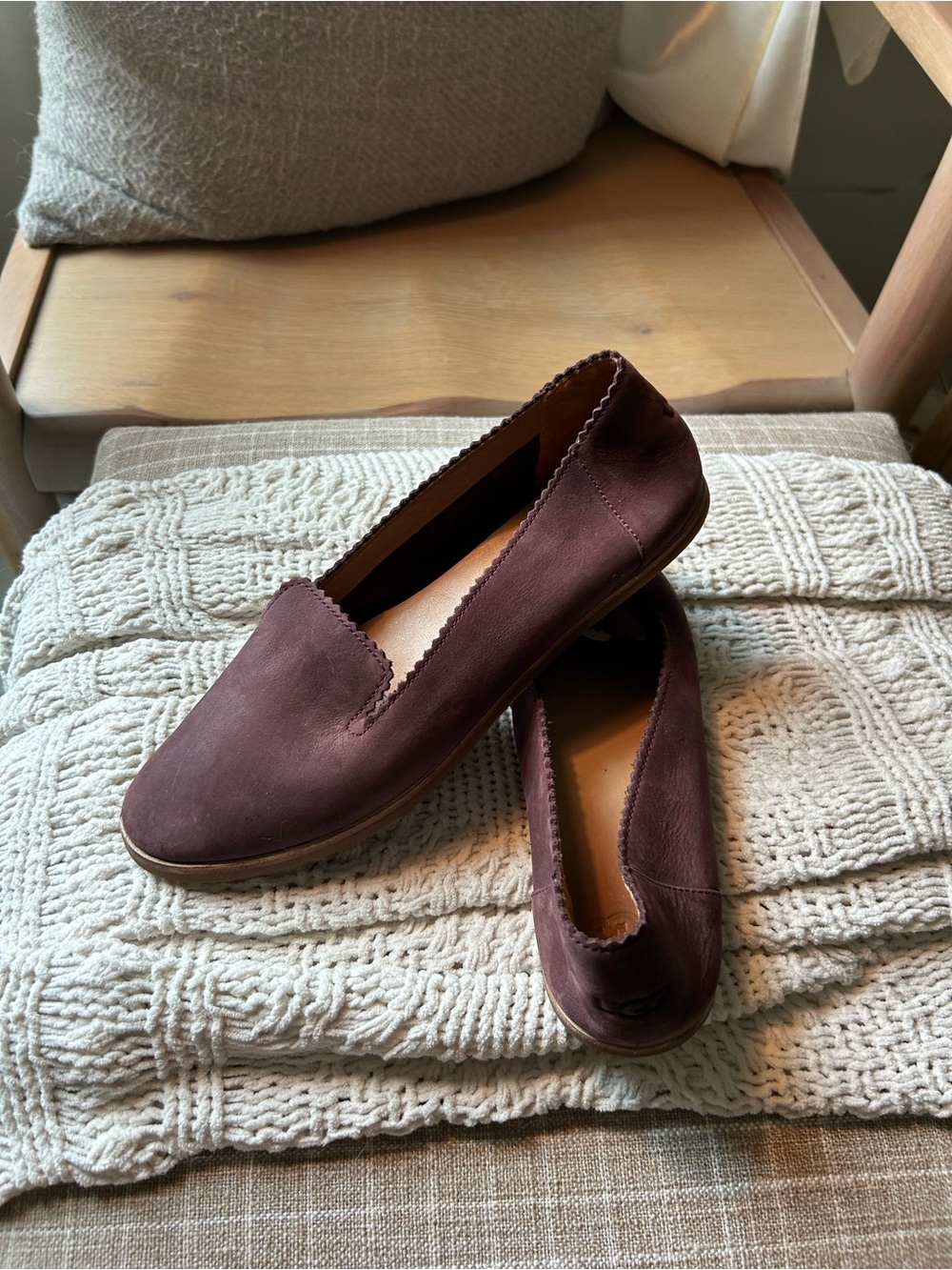 UGG Women’s Slip-On Loafers in Deep Plum